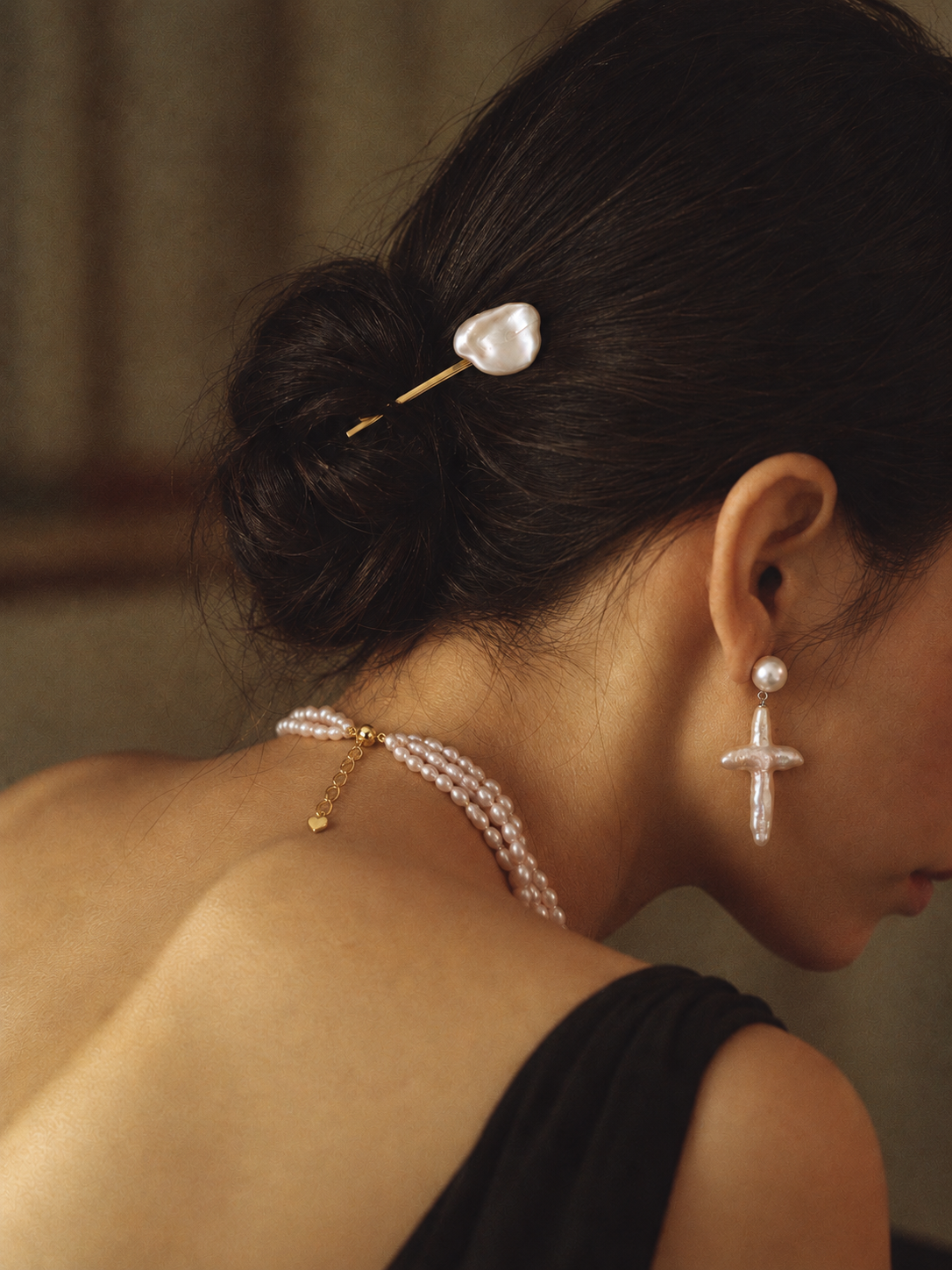 Single Baroque Pearl Hair Clip | UMI