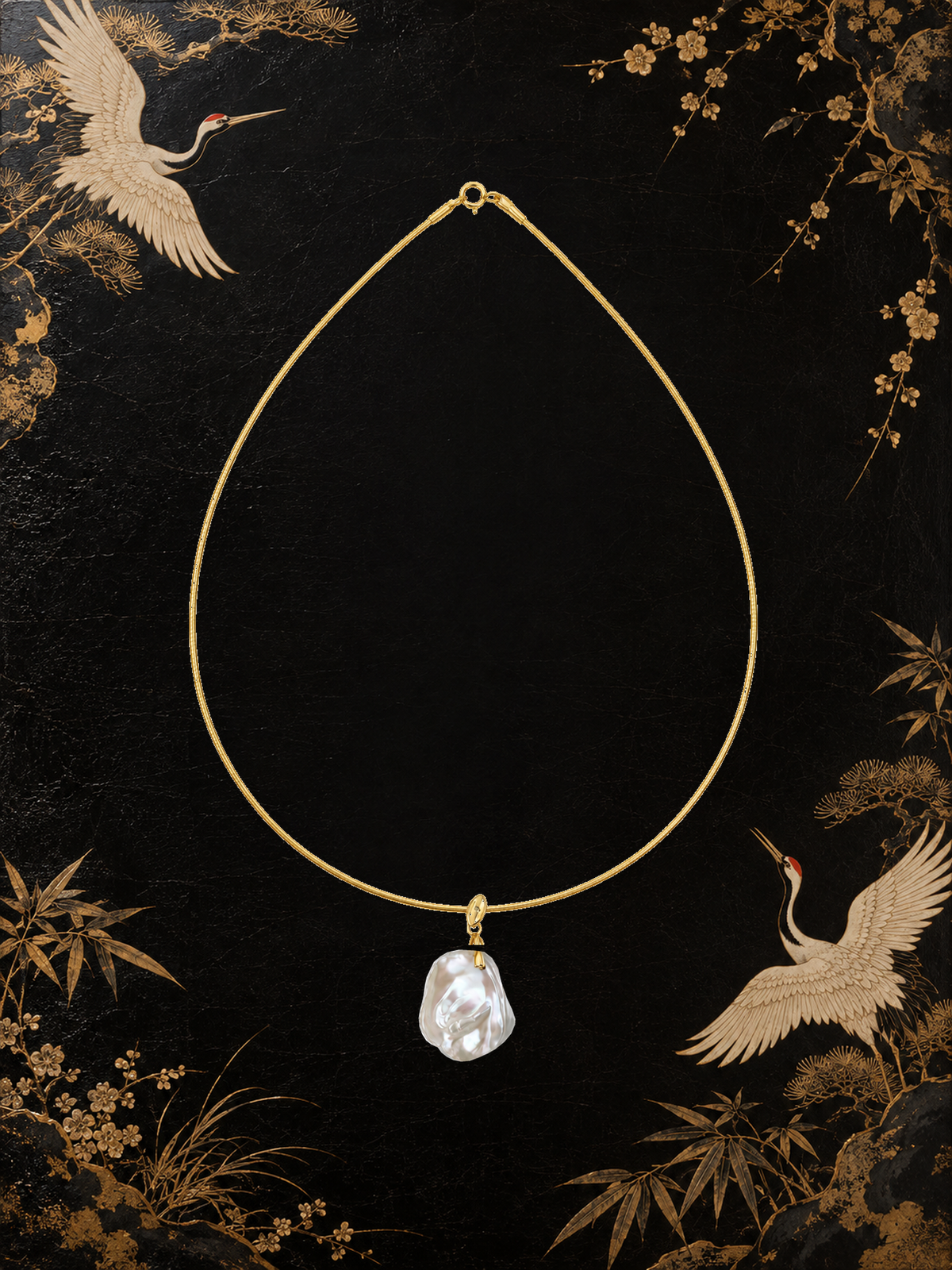 Baroque Pearl Drop Earrings in 18K Gold-Plated Sterling Silver | AYAKA
