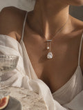 Natural Pearl Drop Necklace in 925 Sterling Silver | TOKYO by LAFUNNYBONE