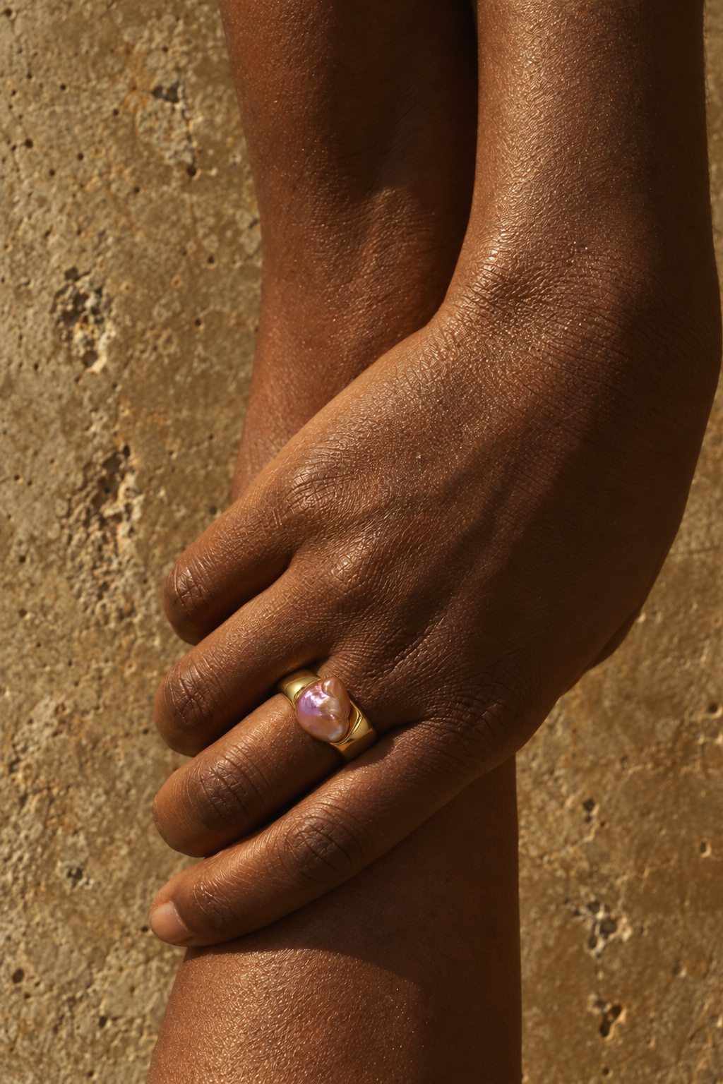 Baroque Pearl Statement Ring | LEXI