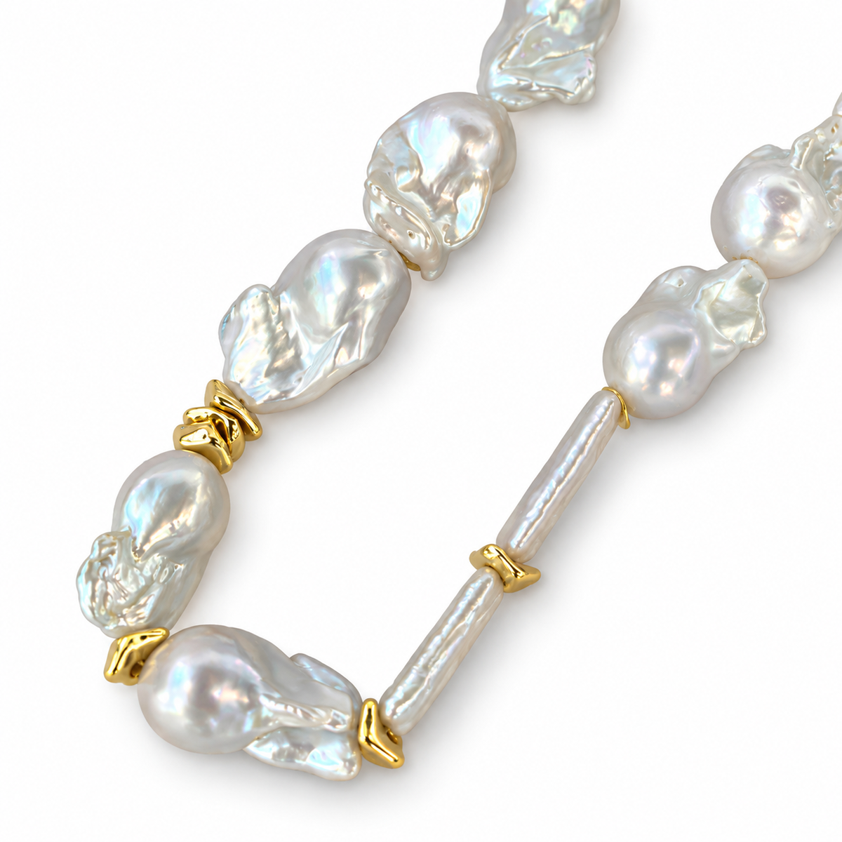 Baroque Pearl Statement Necklace | BELLA