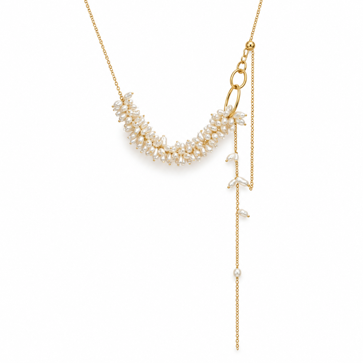 Multi-Way Baroque Pearl Cluster Necklace | CEREAL
