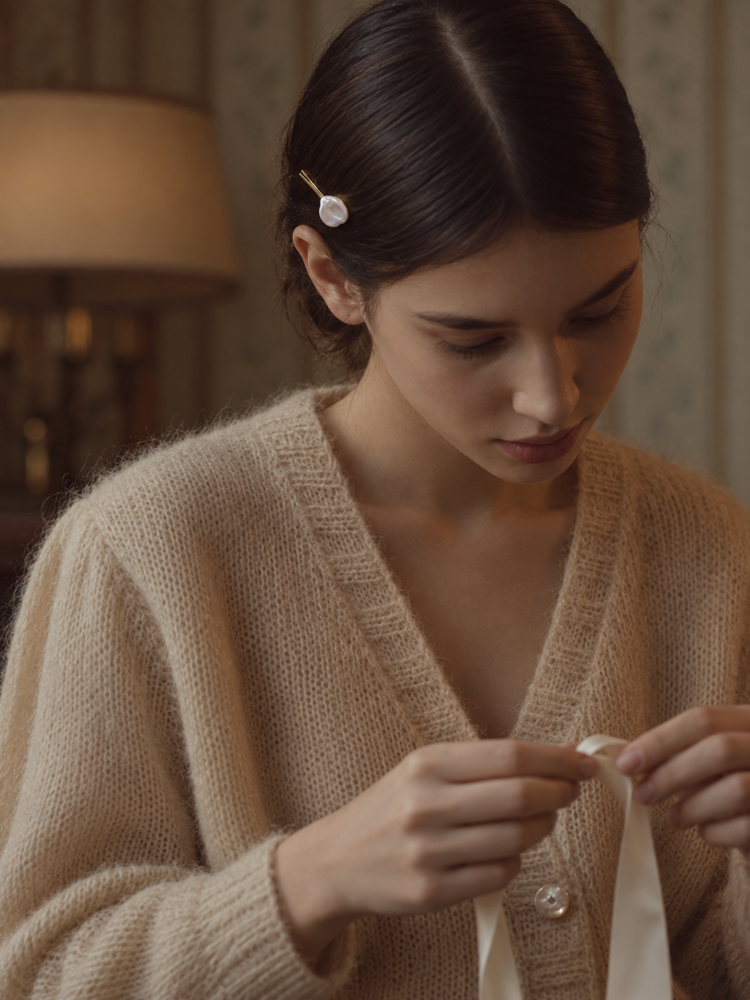 Single Baroque Pearl Hair Clip | UMI