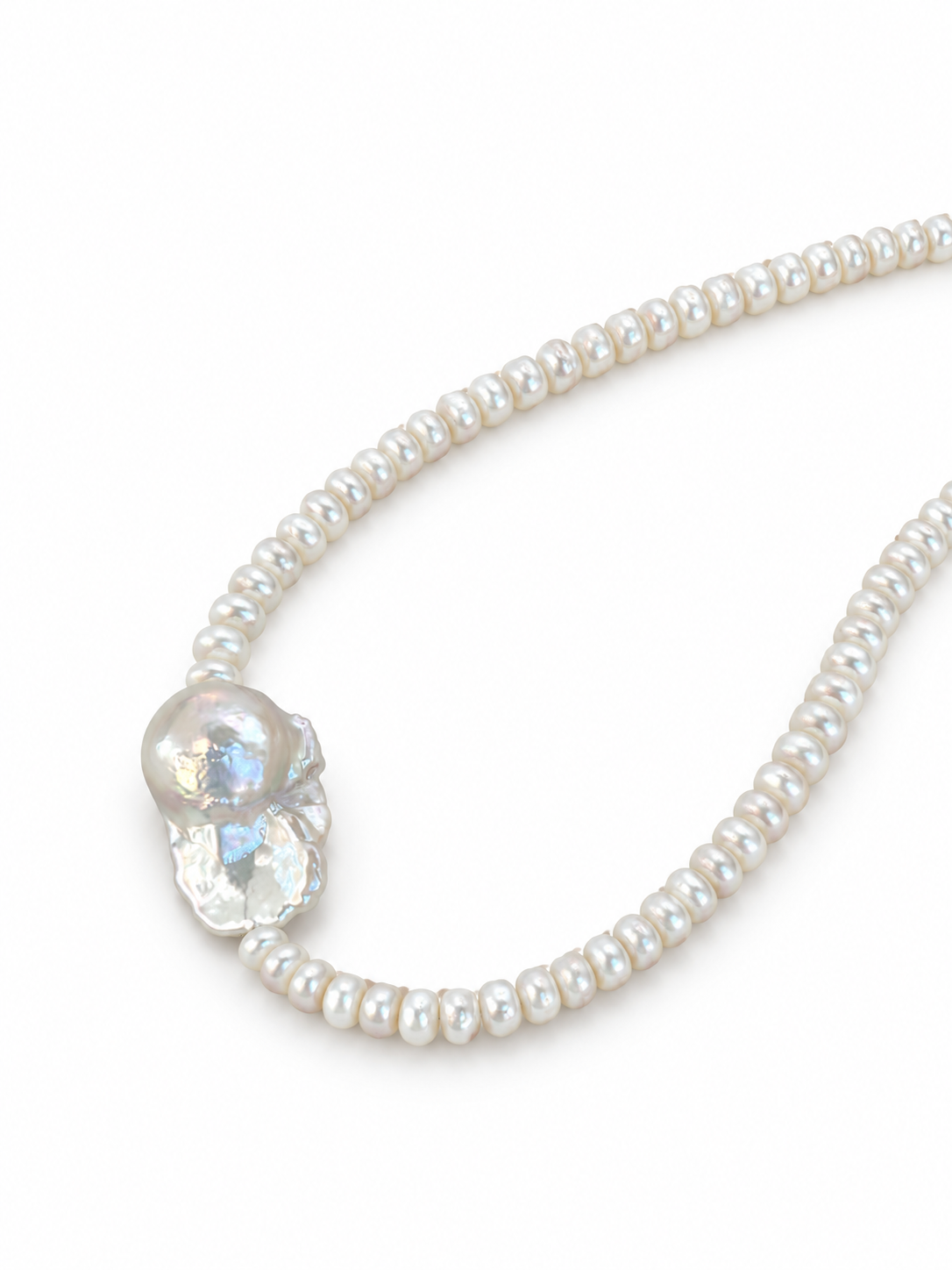 Baroque Pearl Beaded Necklace | JUDI