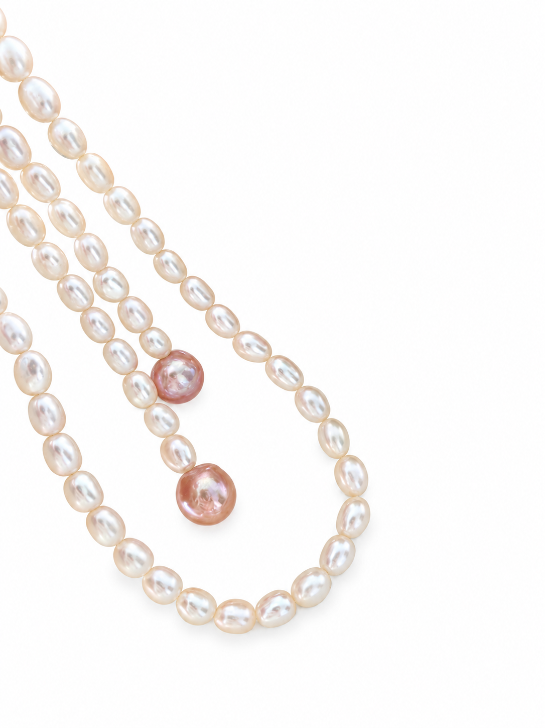 Long Baroque Pearl Lariat Multi Way Necklace | ELISE