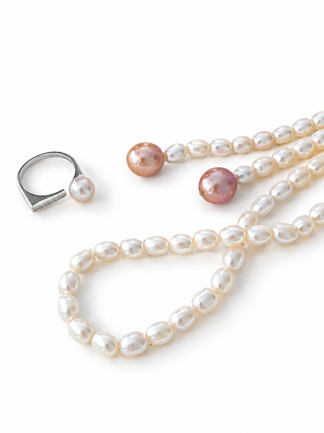 Long Baroque Pearl Lariat Multi Way Necklace | ELISE