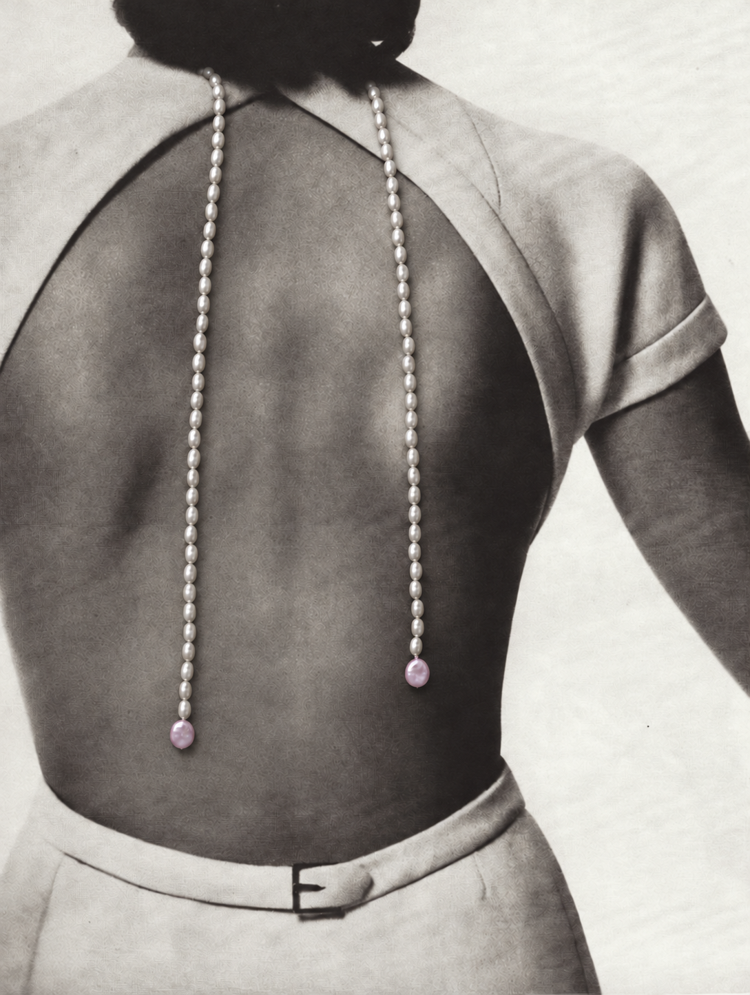 Long Baroque Pearl Lariat Multi Way Necklace | ELISE