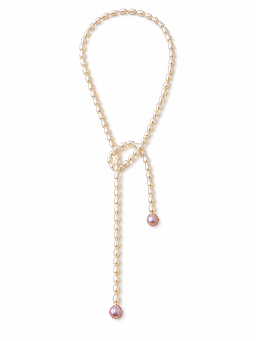 Long Baroque Pearl Lariat Multi Way Necklace | ELISE