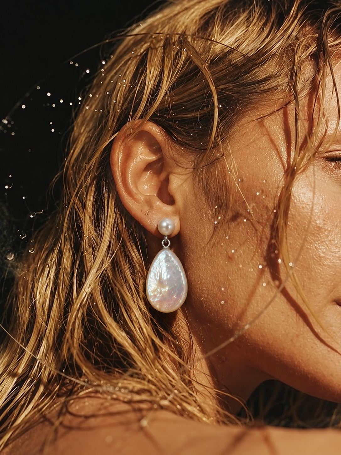 Baroque Pearl Drop Earrings | A SIP