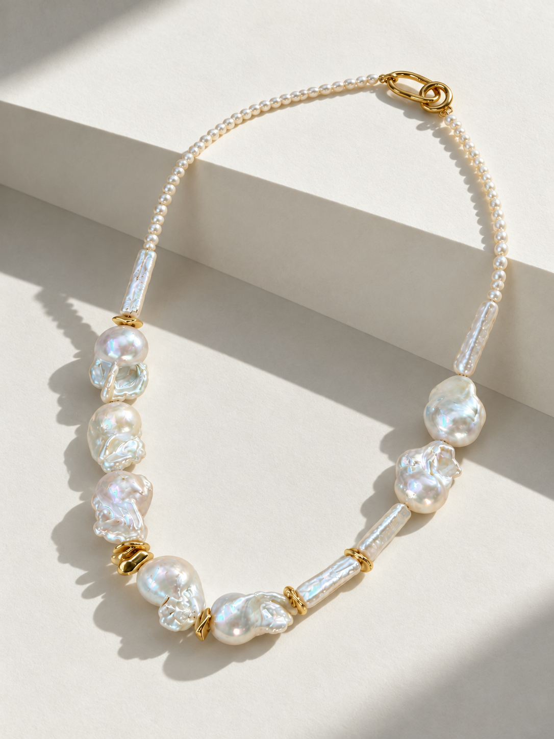 Baroque Pearl Statement Necklace | BELLA