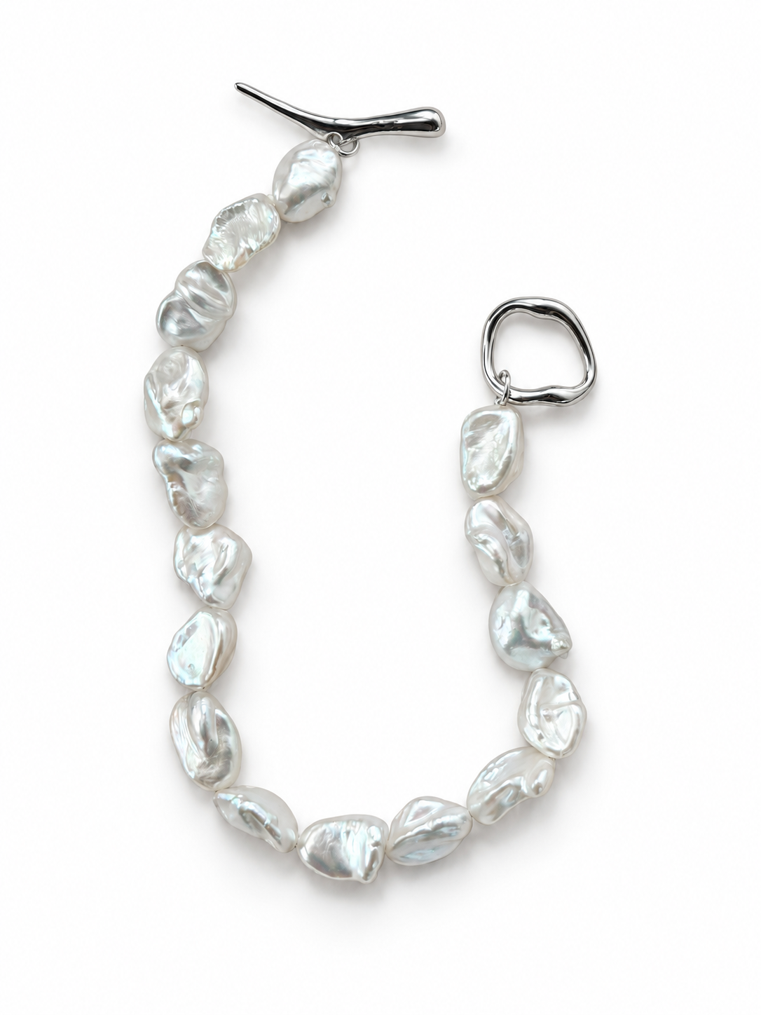 Baroque Pearl Drop Earrings in Sterling Silver | RIPPLE