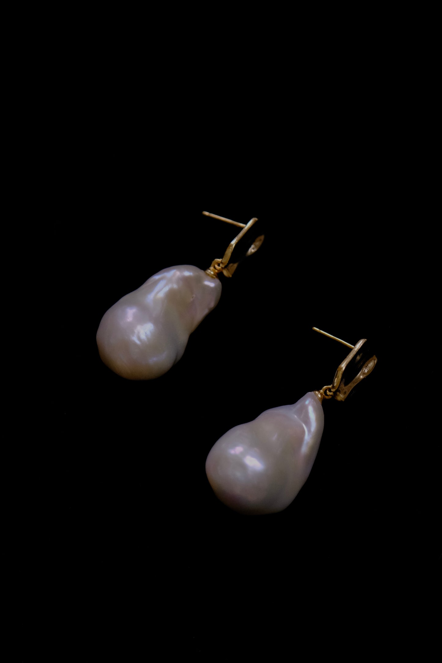 TRINITY 2 Sizes Classic Large 14-18 mm Baroque Pearly Earrings