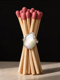 Adjustable Baroque Pearl Ring in 925 Sterling Silver | OYSTER