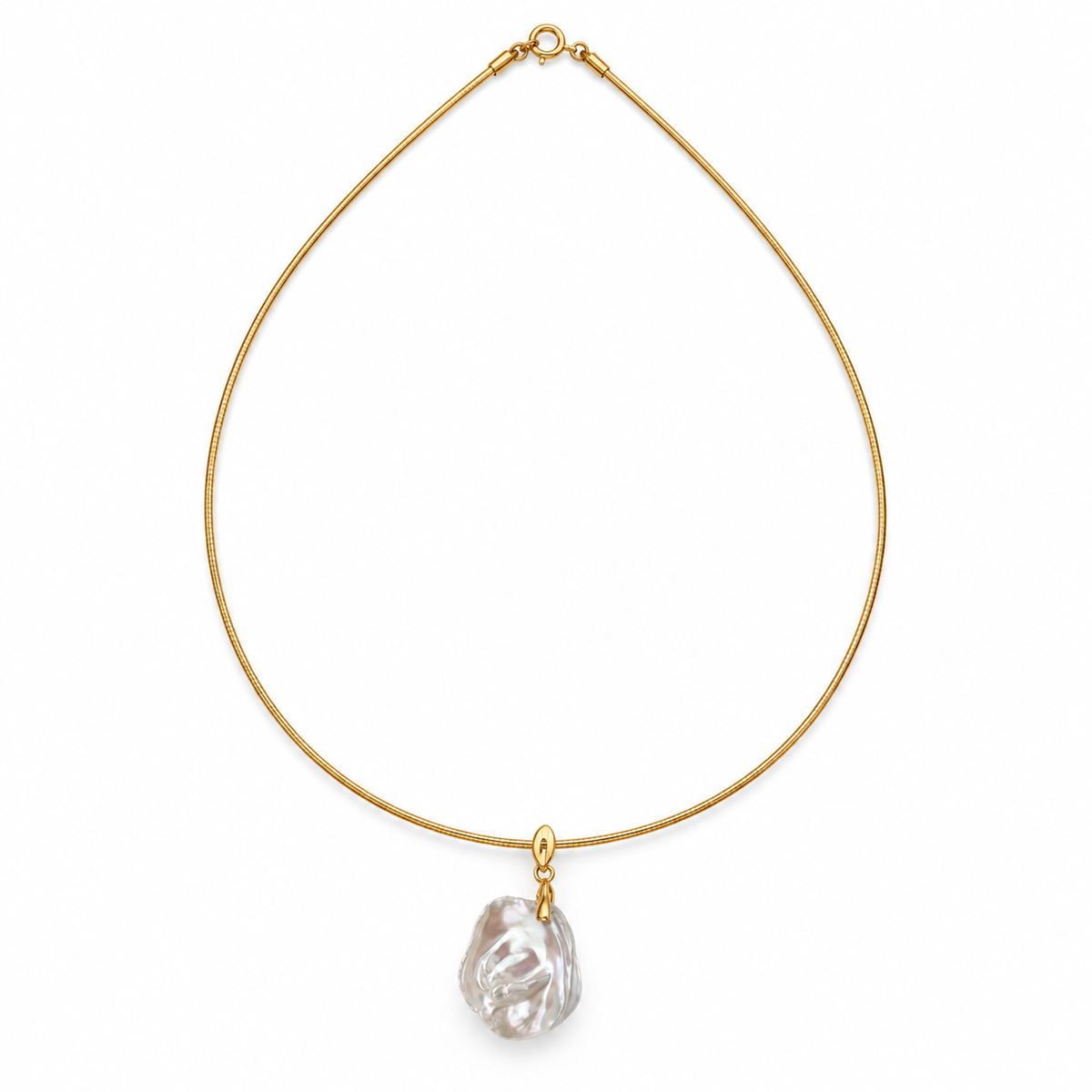 Baroque Pearl Drop Earrings in 18K Gold-Plated Sterling Silver | AYAKA